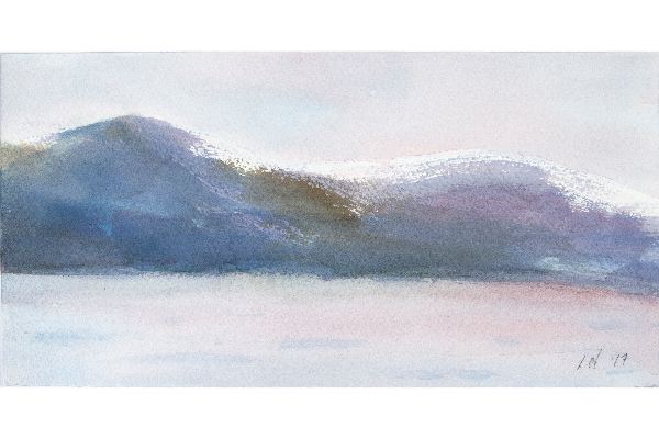 Wish you were Here III, watercolour on Fabriano Artistico, 11x5 in.
